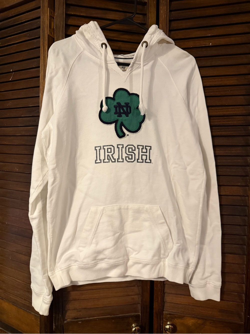White Notre Dame Hoodie Sweatshirt - Women’s